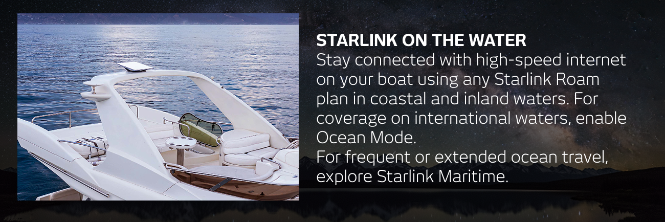 Starlink on the water