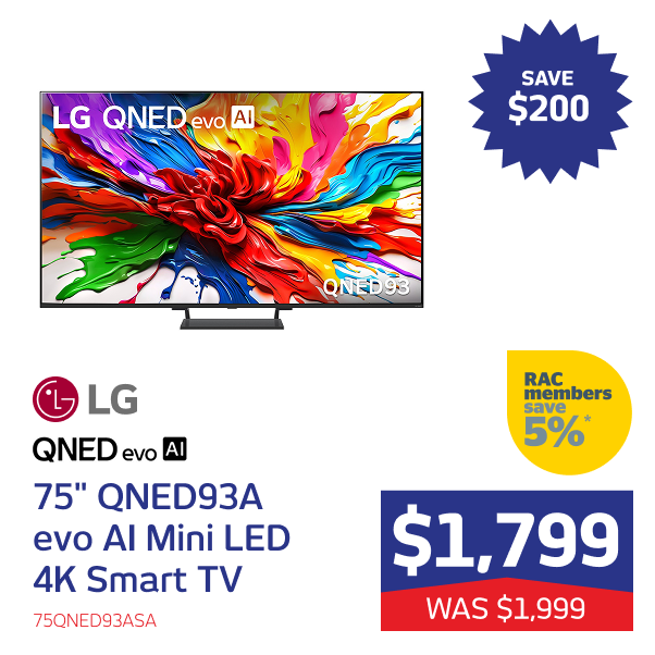 75" QNED93A evo AI Mini LED 4K Smart TV