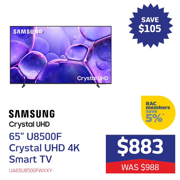 65" U8500F Crystal UHD 4K Smart TV