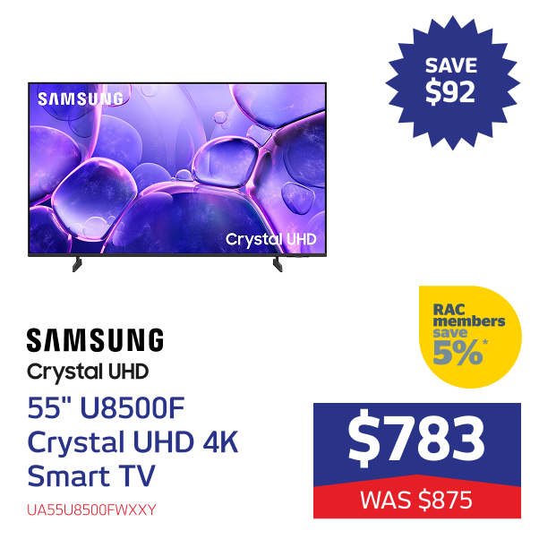 55" U8500F Crystal UHD 4K Smart TV
