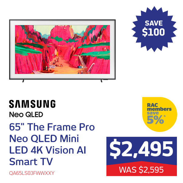 65" The Frame Pro Neo QLED Mini LED 4K Vision AI Smart TV