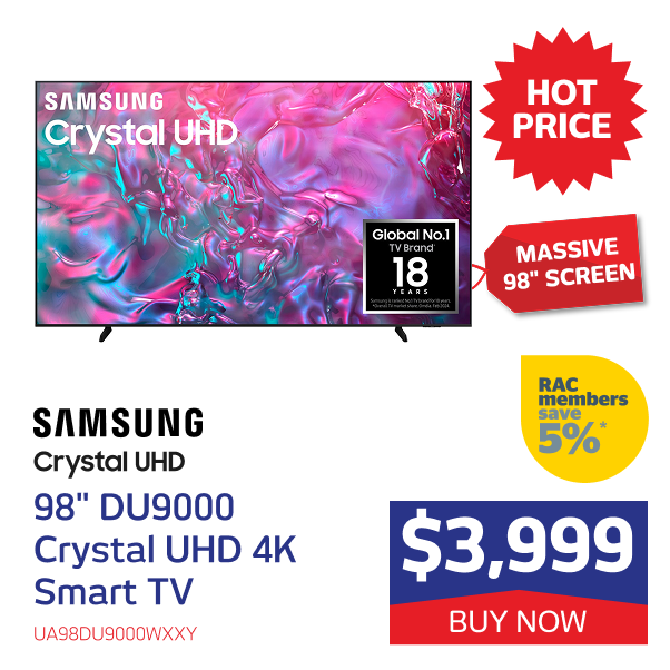 98" DU9000 Crystal UHD 4K Smart TV