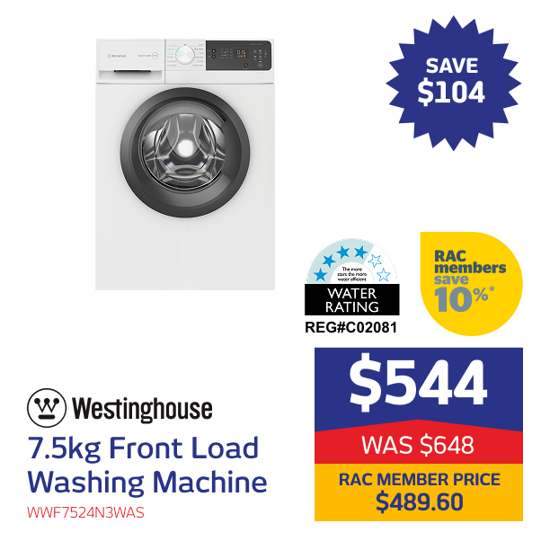 7.5kg Front Load Washing Machine