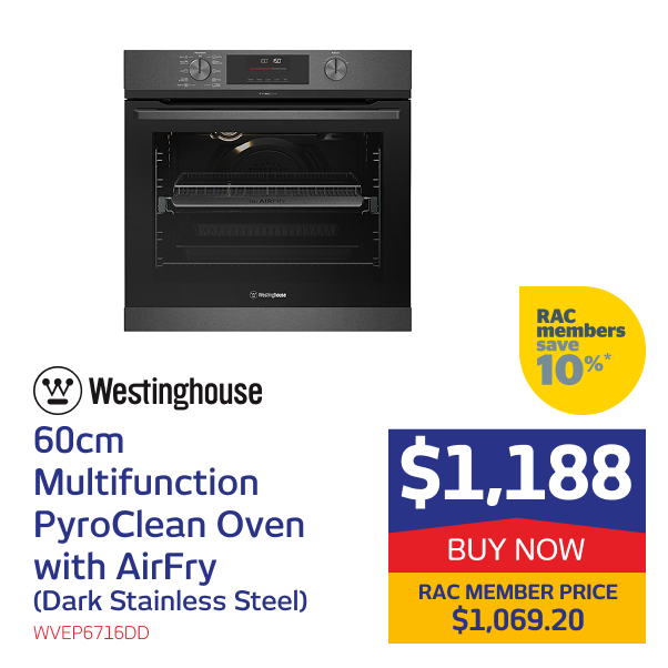 60cm Multifunction PyroClean Oven with AirFry (Dark Stainless Steel)
