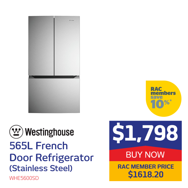 565L French Door Refrigerator (Stainless Steel)