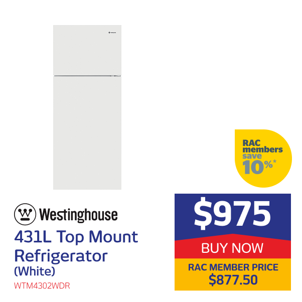 431L Top Mount Refrigerator (White)