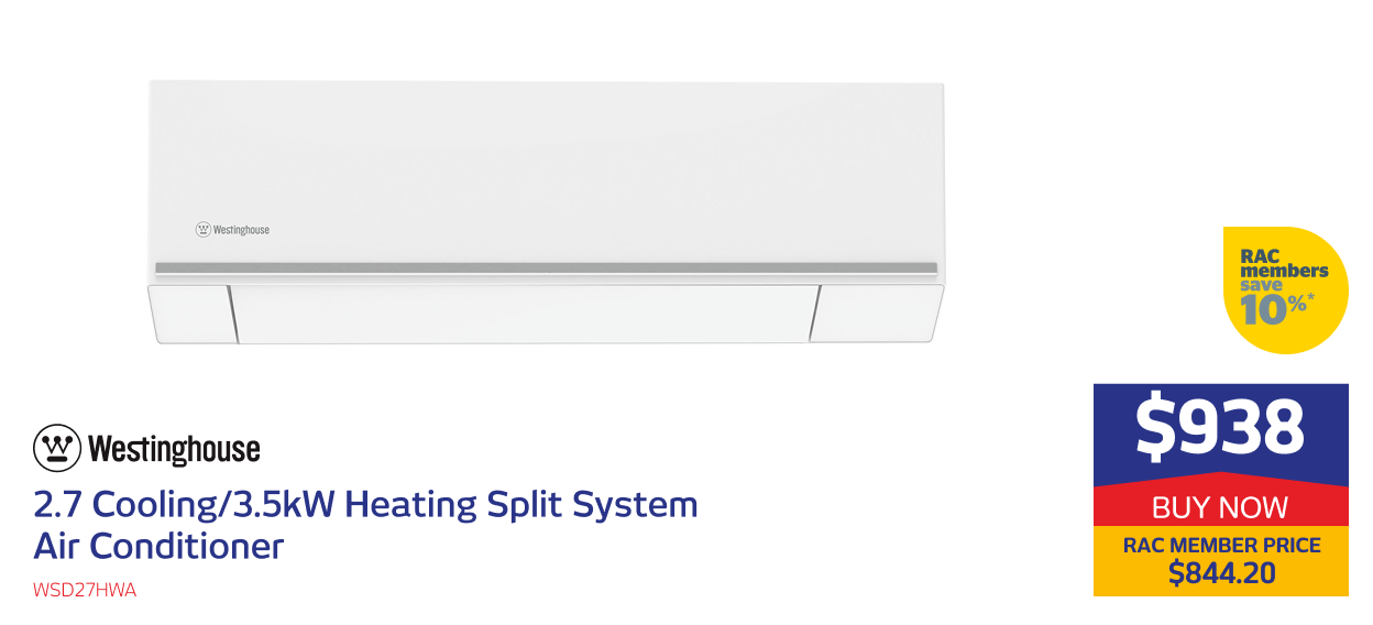 3.6/4.4kW Split System Air Conditioner