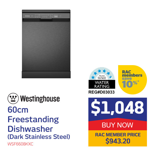 60cm Freestanding Dishwasher (Dark Stainless Steel)