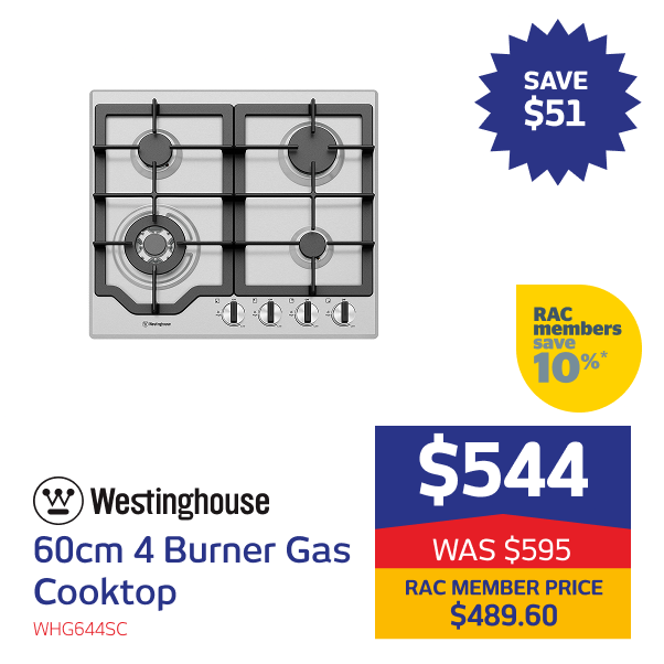 60cm 4 Burner Gas Cooktop