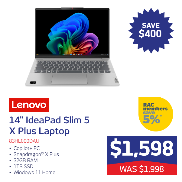 14" IdeaPad Slim 5 X Plus Copilot+ Laptop