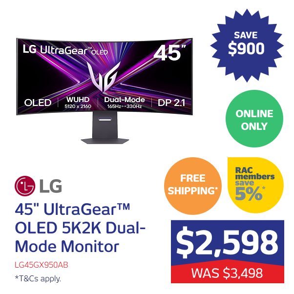 45" UltraGear OLED 5K2K Dual-Mode Monitor
