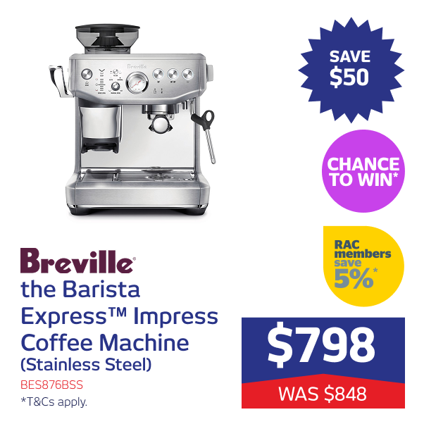 the Barista Express Impress Coffee Machine (Stainless Steel)