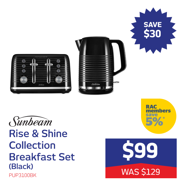 Rise & Shine Collection Breakfast Set (Black)