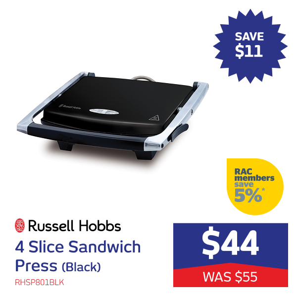 4 Slice Sandwich Press (Black)
