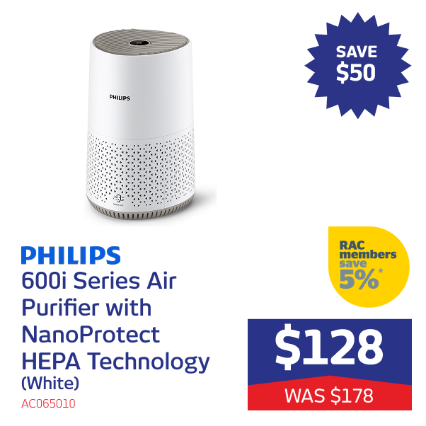 600i Series Air Purifier with NanoProtect HEPA Technology (White)
