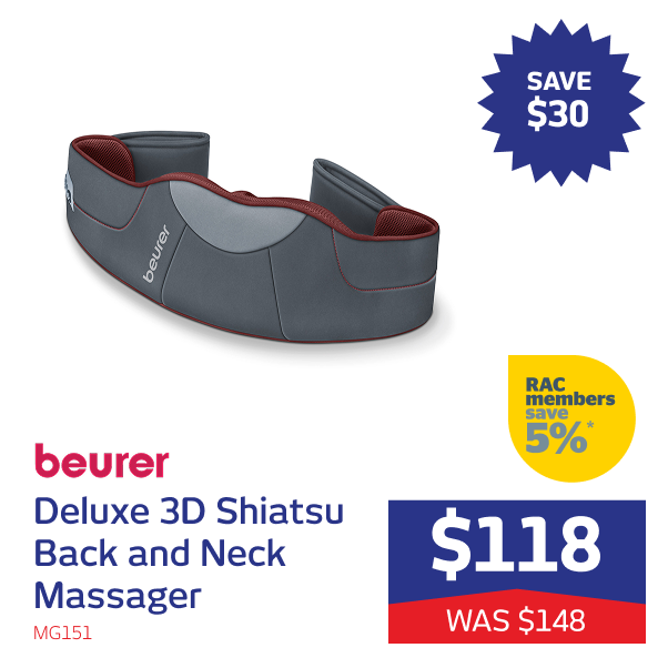 Deluxe 3D Shiatsu Back and Neck Massager
