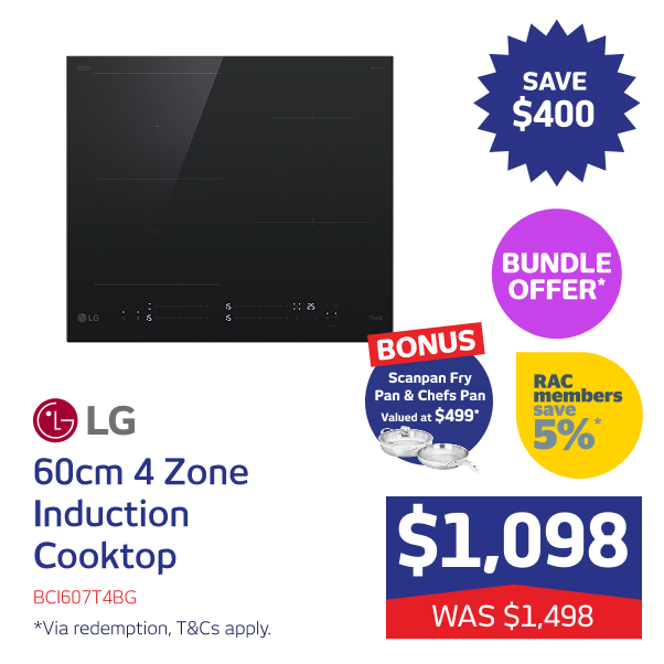 60cm 4 Zone Induction Cooktop
