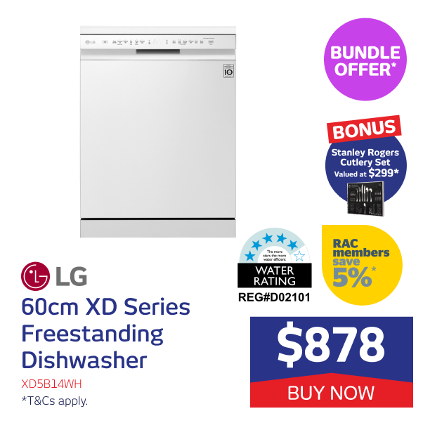 60cm XD Series Freestanding Dishwasher