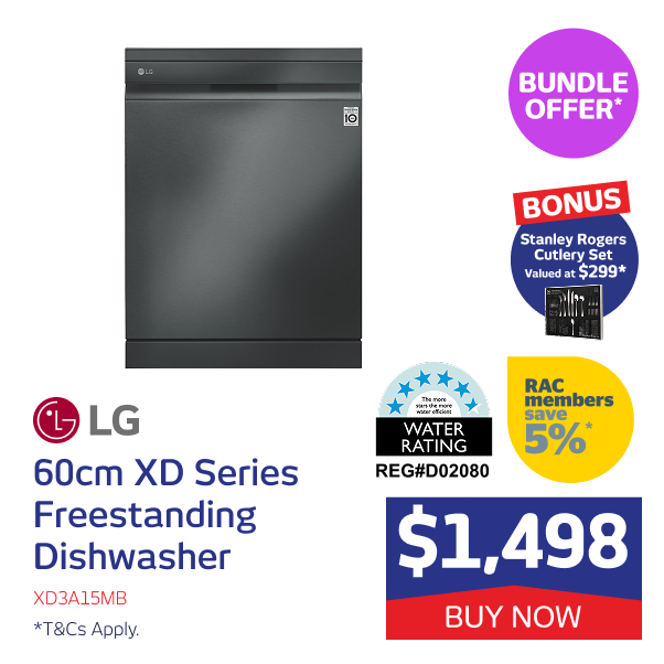 60cm XD Series Freestanding Dishwasher