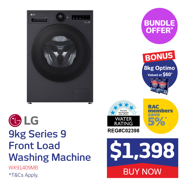 9kg Series 9 Front Load Washing Machine