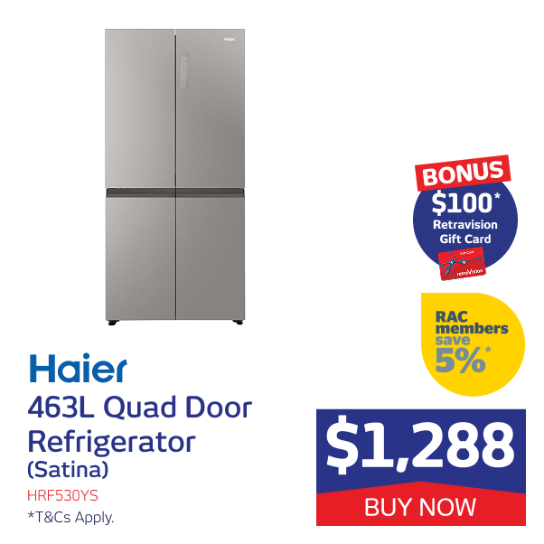 463L Quad Door Refrigerator (Satina)