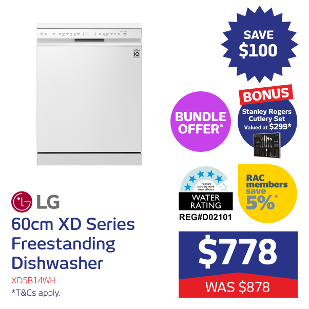60cm XD Series Freestanding Dishwasher