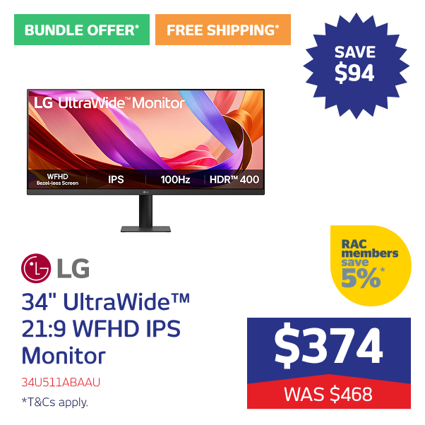 34" UltraWide&trade; 21:9 WFHD IPS Monitor