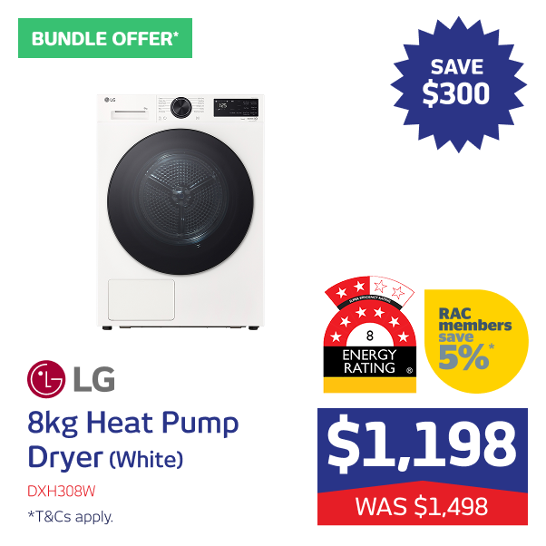 8kg Heat Pump Dryer (White)