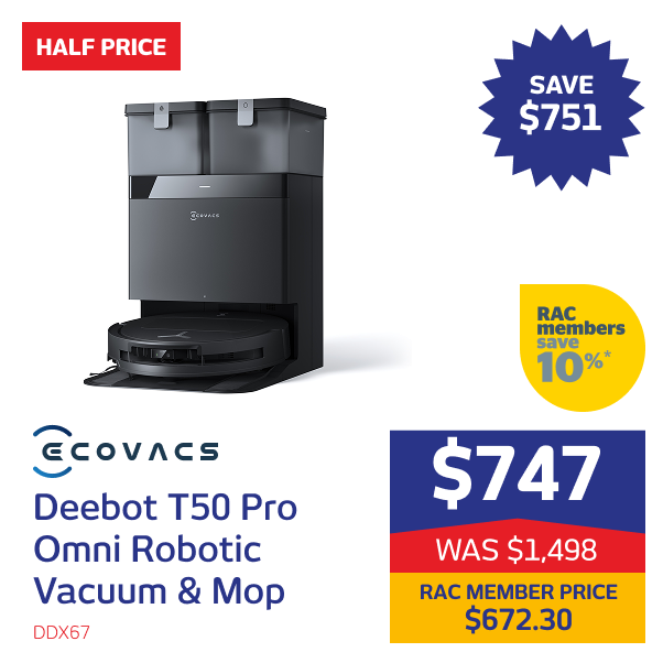 Deebot T50 Pro Omni Robotic Vacuum & Mop