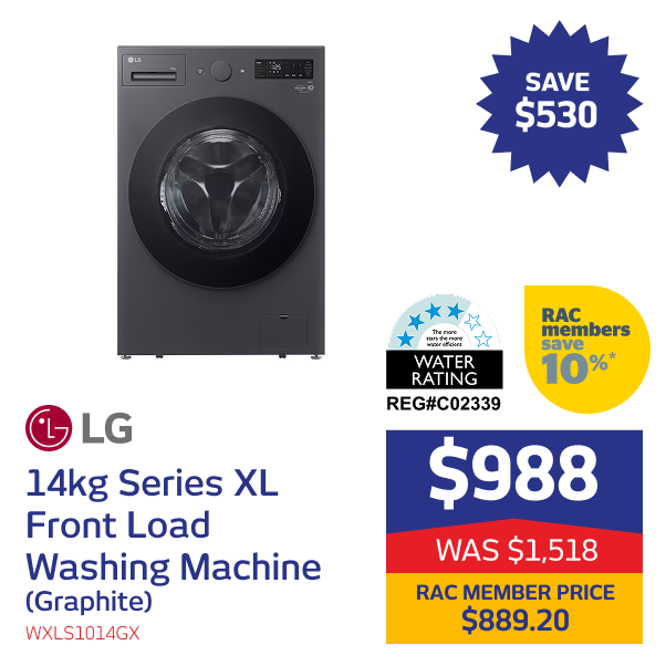 14kg Series XL Front Load Washing Machine (Graphite)