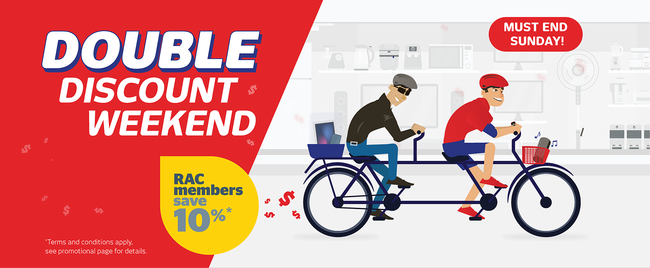 RAC Double Discount Weekend