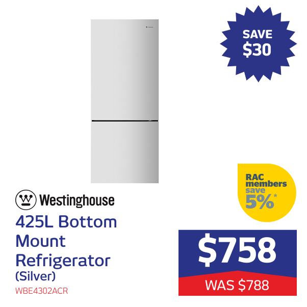 425L Bottom Mount Fridge (Silver)