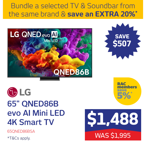 65" QNED86B evo AI Mini LED 4K Smart TV