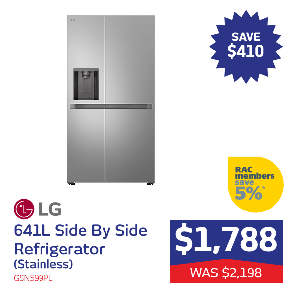 641L Side By Side Refrigerator (Stainless)