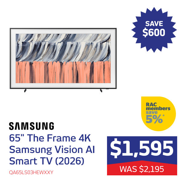 65" The Frame 4K Samsung Vision AI Smart TV (2026)