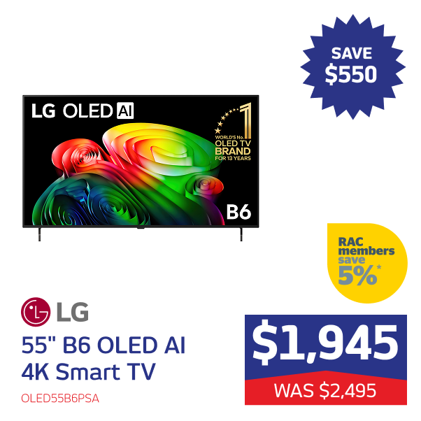 55" B6 OLED AI 4K Smart TV