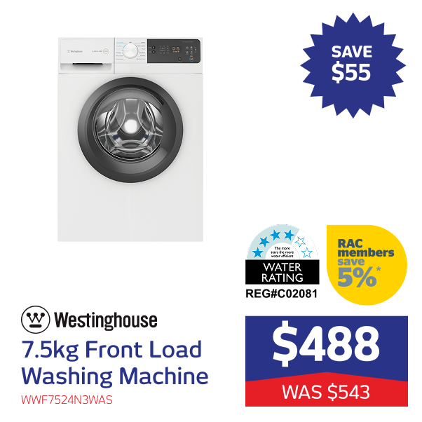 7.5kg Front Load Washing Machine