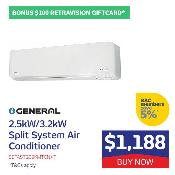 2.5kW/3.2kW Lifestyle Next Inverter Split System