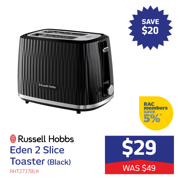 Eden 2 Slice Toaster (Black)