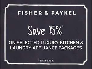 Save 15% On Selected Fisher & Paykel Luxury Appliances
