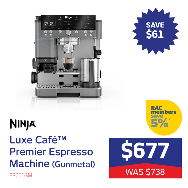 Luxe Cafe Premier Espresso Machine (Gunmetal)