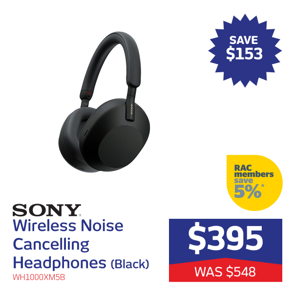 Wireless Noise Cancelling Headphones (Black)
