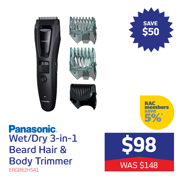 Wet/Dry 3-in-1 Beard Hair & Body Trimmer