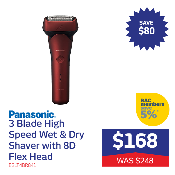 3 Blade High Speed Wet & Dry Shaver with 8D Flex Head