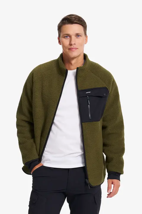 Sherpa Full-zip Fleece Jacket