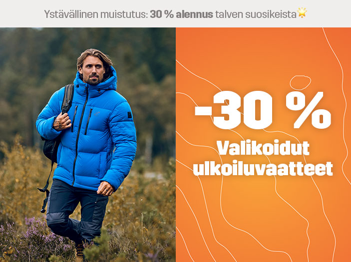 30% off selected outdoor clothing