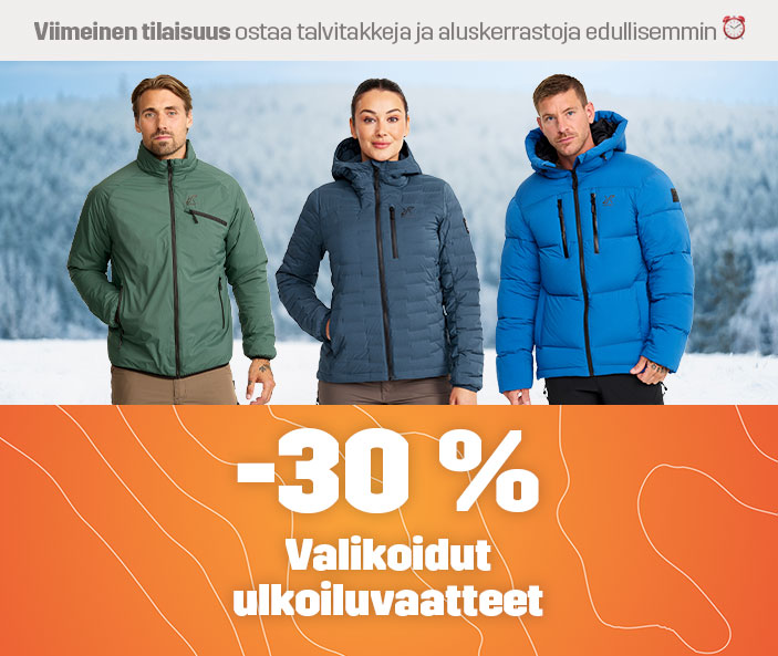 30% off selected outdoor clothing