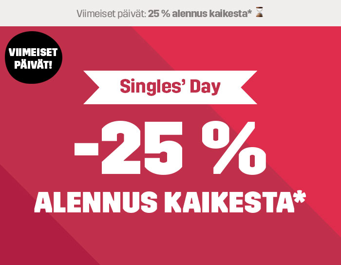 25% off everything – Singles' Day