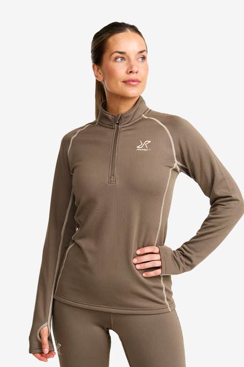 Waffle Half-zip Baselayer Top