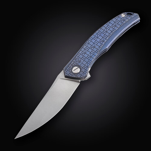 Складной нож Shirogorov Quantum Ursus MRBS 9.5 см SHV/QUANTUM-URSUS-SPECIAL-BLUE-MRBS